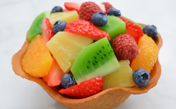 Cost of fake "Fruit in a waffle cup" 169 $