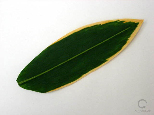 Макет листа полосатого бамбука (19 см)