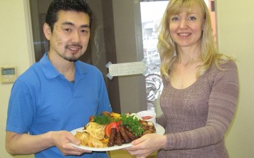 Plastic replica of the dish is ready