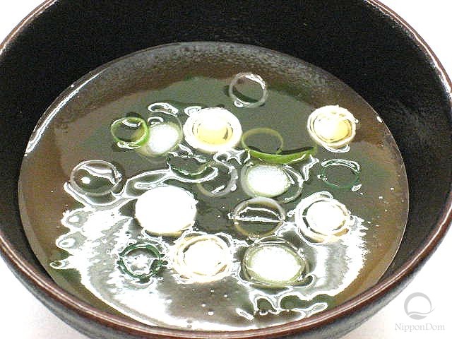 Муляж "суп из водорослей"
