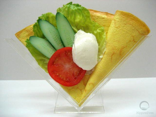 Овощной салат со сливочным сыром